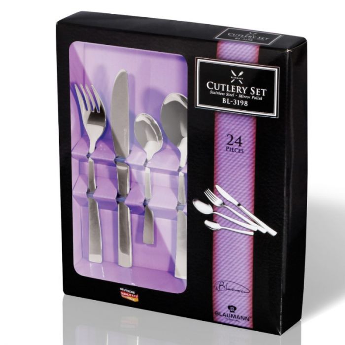 Blaumann Σετ μαχαιροπίρουνα Inox 24τμχ BL-3198 24 pieces cutlery set cyprus