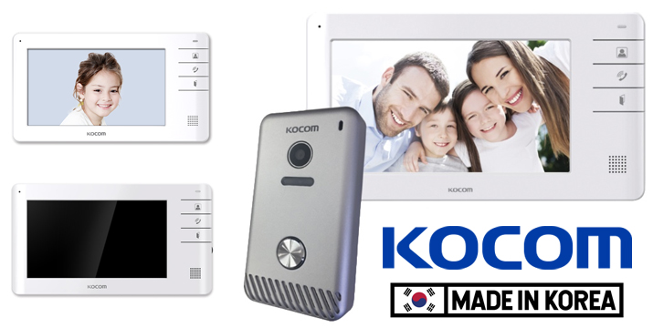 Kocom KCV-S701EB Kit Color Videophone 7″ Screen & Calling Unit - Σύστημα Εξόπορτας με Έγχρωμη Θυροτηλεόραση - skroutz κύπρου - skroutz.com.cy