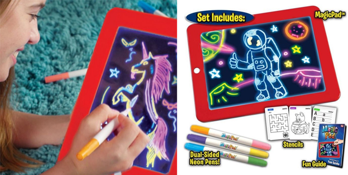 3D Magic Sketchpad, Φορητός Πίνακας Ζωγραφικής Glow Drawing Pad για παιδιά 3 έγχρωμες πένες - skroutz cyprus - whatsoncyprus.co